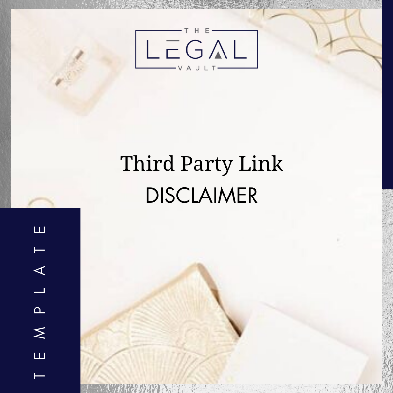 Third Party Links Disclaimer